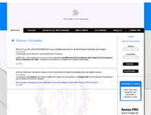 Tablet Screenshot of colegiodeprocuradoresdecadiz.com